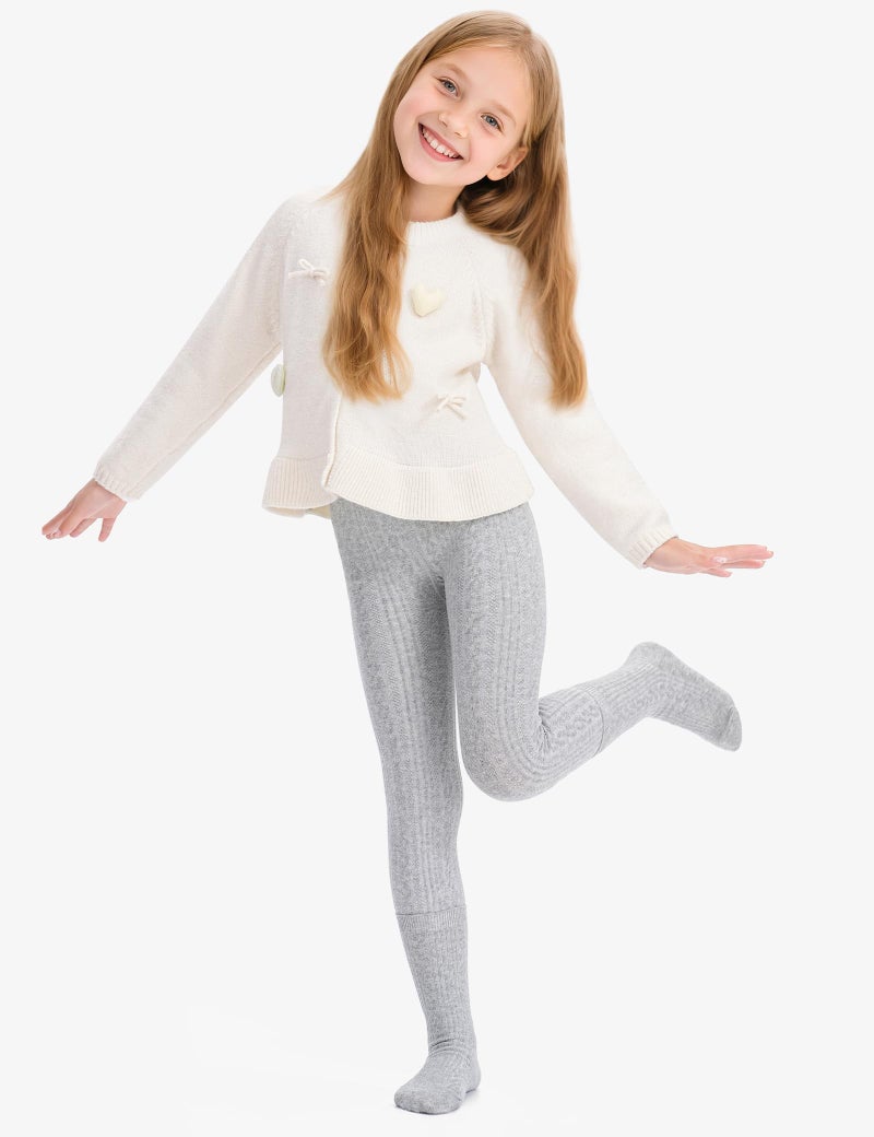 BOOPH Girls Leggings Pants Sock Set Toddler Footless Tights 7-8 Years Multi1 - Image 4